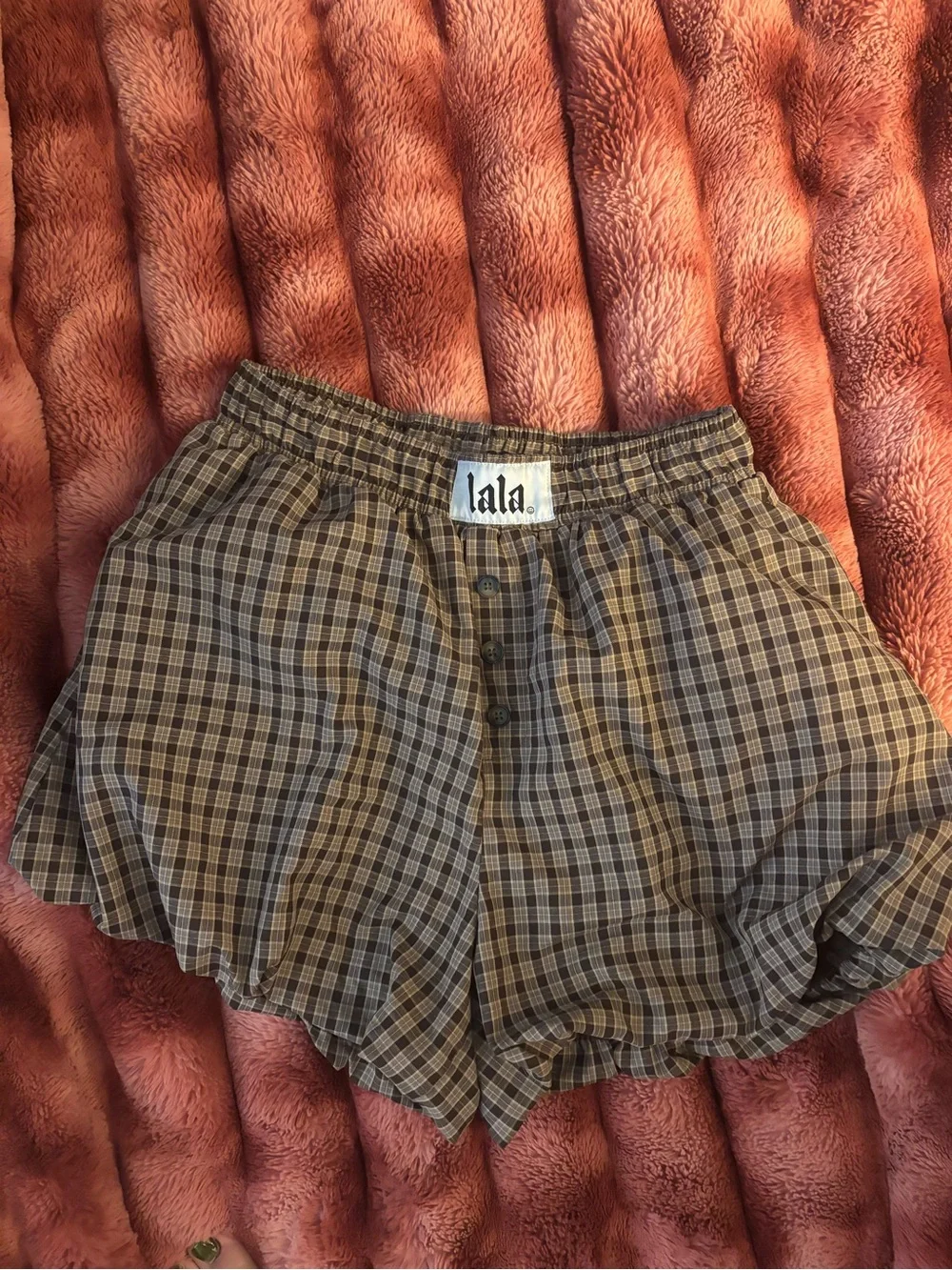 Big Heart Bloomer Boxer Shorts in Brown - Picture 2 of 2